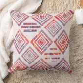 KCSによる白い枕が付いている水彩画のパッチワーク クッション (ブランケット)