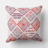 KCSによる白い枕が付いている水彩画のパッチワーク クッション (裏面)