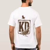 KDウズラ鷲ハンターバッジ Tシャツ (裏面)