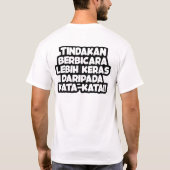 KDMQUOTE001 Tシャツ (裏面)