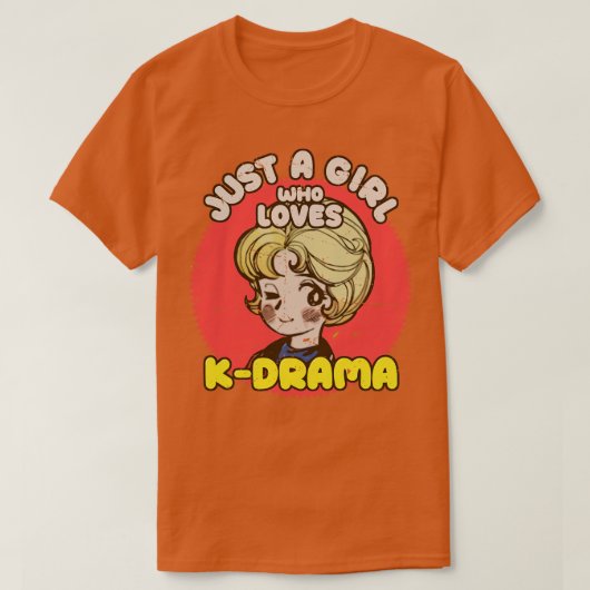 KDramaオタクを愛する少女だけの引用文 Tシャツ (デザイン正面)