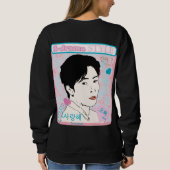 Kdramaファン韓国シリーズポートレート、指ハート スウェットシャツ (裏面)