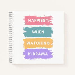 Kdrama Colorful Minimal Typography Korean Drama No ノートブック