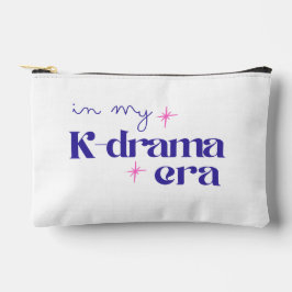Kdrama Era Typography White Minimalistic Cosmetic アクセサリーポーチ