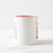 Kdrama Lover Coffee Mug Gift Pink Typography ツートーンマグカップ (中央)
