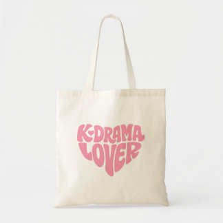 Kdrama Lover Pink Heart Typography Cute Simple トートバッグ