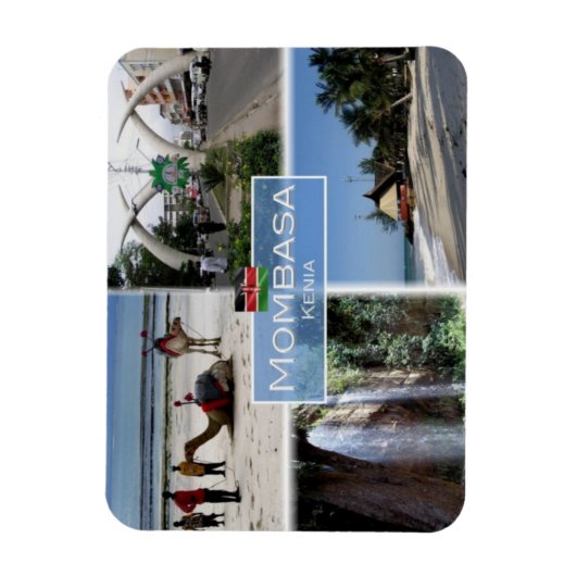 KE Kenia – モンバサ –  マグネット (縦)