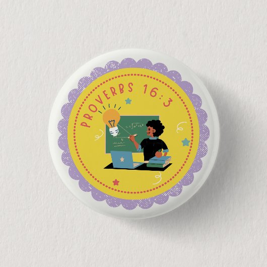 KE Prov 16:3 缶バッジ (正面)