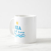 KEAアイランドギリシャ コーヒーマグカップ (正面左)