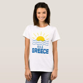 Kea Greece Sunshine And Sea Waves Women's Tシャツ (正面フル)