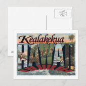 Kealakukua, Hawaii – ラージレターシーン ポストカード (正面/裏面)