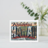 Kealakukua, Hawaii – ラージレターシーン ポストカード (スタンド正面)
