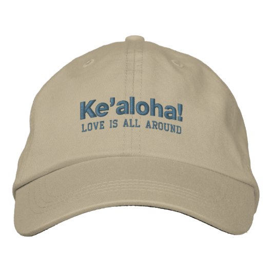 KE'ALOHA cap 刺繍入りキャップ (正面)