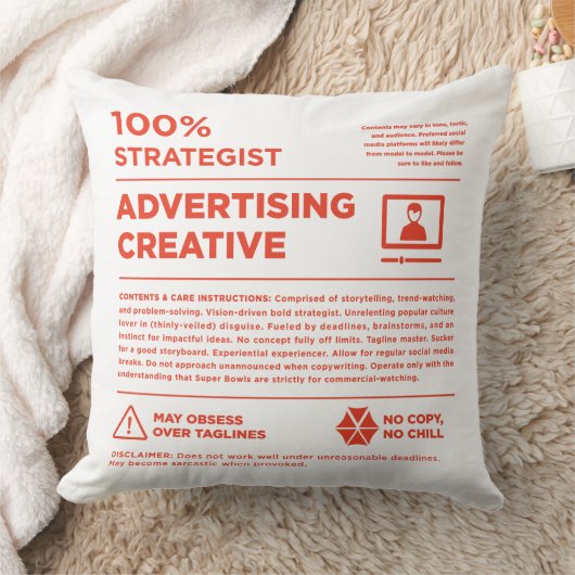 Kean MGC Advertising Care Label クッション (ブランケット)