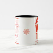 Kean MGC Care Label Advertising Mug ツートーンマグカップ (中央)