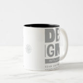 Kean MGC Care Label Design Studio Mug ツートーンマグカップ (正面右)