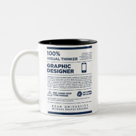 Kean MGC Care Label Graphic Design Mug ツートーンマグカップ