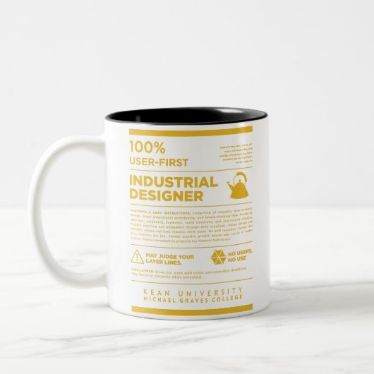 Kean MGC Care Label Industrial Design Mug ツートーンマグカップ (左)