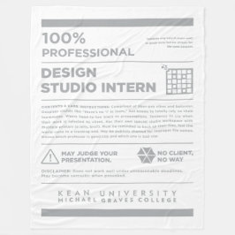 Kean MGC Design Studio Care Label フリースブランケット