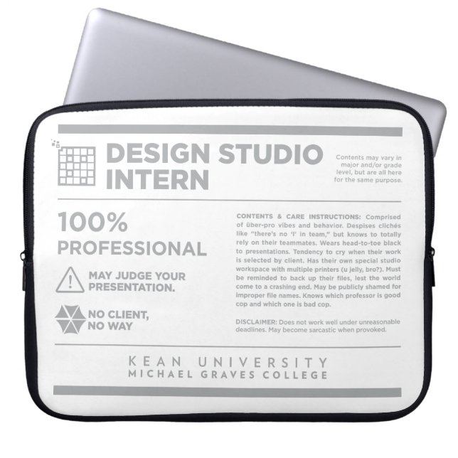 Kean MGC Design Studio Care Label ラップトップスリーブ (正面)