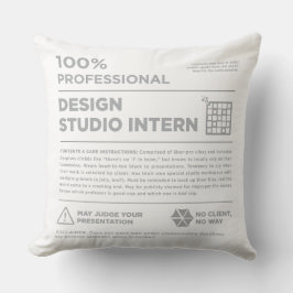Kean MGC Design Studio Care Label Throw Pillow クッション