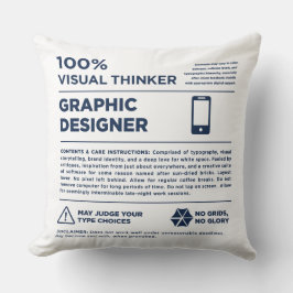 Kean MGC Graphic Design Care Label クッション