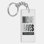 Kean MGC Michael Graves College Acrylic Keychain キーホルダー (正面左)