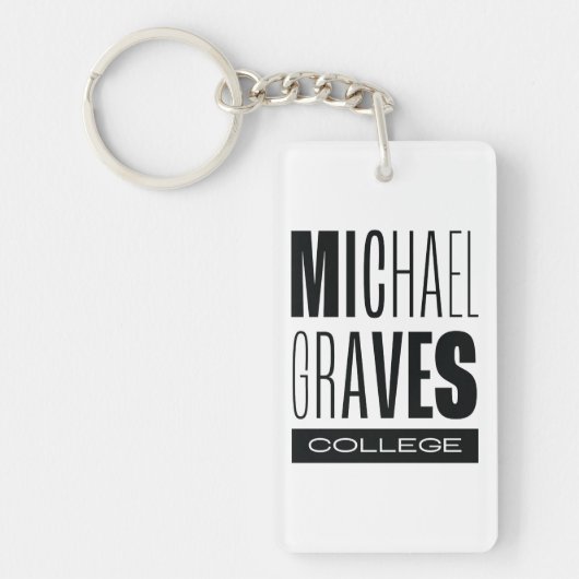 Kean MGC Michael Graves College Acrylic Keychain キーホルダー (正面)