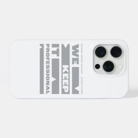 Kean MGC We Keep It Professional iPhoneケース (裏面横)