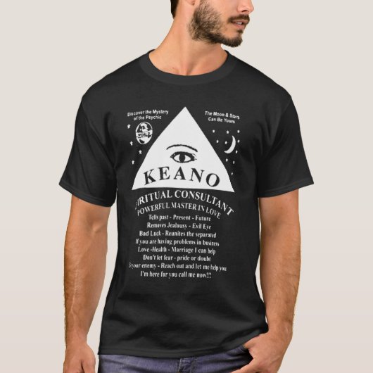Keano, Spiritual Consultant Tシャツ (正面)
