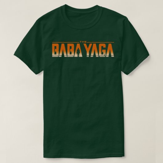 Keanu Baba Yaga Bounty Hunter クールサイエンスフィクション・アクション Tシャツ (デザイン正面)