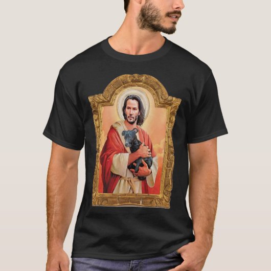 Keanu Reeves、St John、Patron St of Doggies Classi Tシャツ (正面)