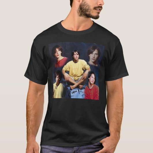 Keanu Reeves Vintage Glam Essential  Tシャツ (正面)