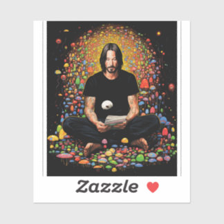 Keanu Reeves Zen Meditation シール