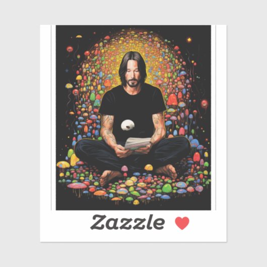 Keanu Reeves Zen Meditation シール (シート)