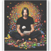 Keanu Reeves Zen Meditation シール (正面)