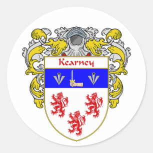 Kearneyの紋章付き外衣(包まれる) ラウンドシール