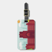 Keatingホールの荷物のラベル ラゲッジタグ (正面縦)