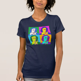 KeatsのポップアートのTシャツ(海軍) Tシャツ