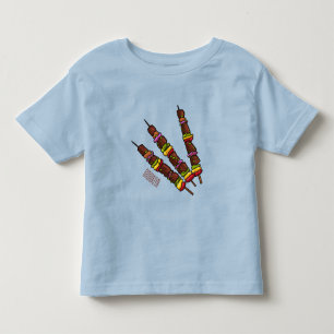 KebabまたはKabob漫画イラストレーション トドラーTシャツ