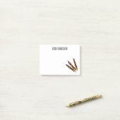 KebabまたはKabob漫画イラストレーション ポストイット (デスク上)