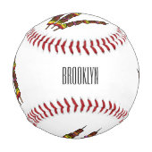 KebabまたはKabob漫画イラストレーション 野球ボール (裏面)