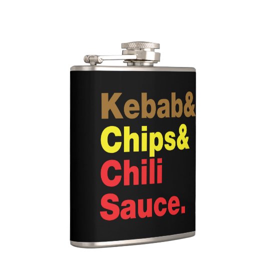 Kebab及び破片及び唐辛子ソース フラスク (右)