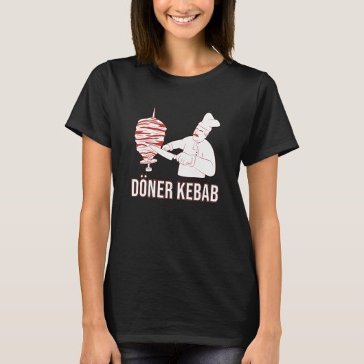 kebab    fast food  junk food  döner  döner kebab tシャツ (正面)