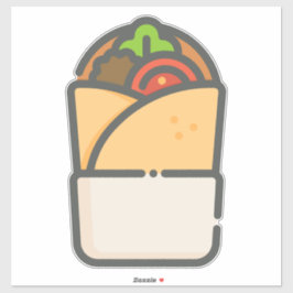 Kebab Sticker – Fun Street‑Food Illustration シール