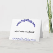 Keely: 紫色のドラゴンの挨拶状(ブランク) カード (裏面)