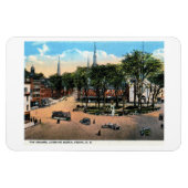 KEENE NHタウンスクエアビュー1922ヴィンテージはがき マグネット (横)