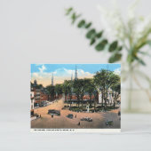 KEENE NHタウンスクエアビュー1922ヴィンテージ ポストカード (スタンド正面)