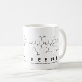 Keenenペプチド名mug コーヒーマグカップ (正面右)