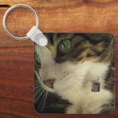 Keenoクローズアップアルミキーチェーン キーホルダー (正面)